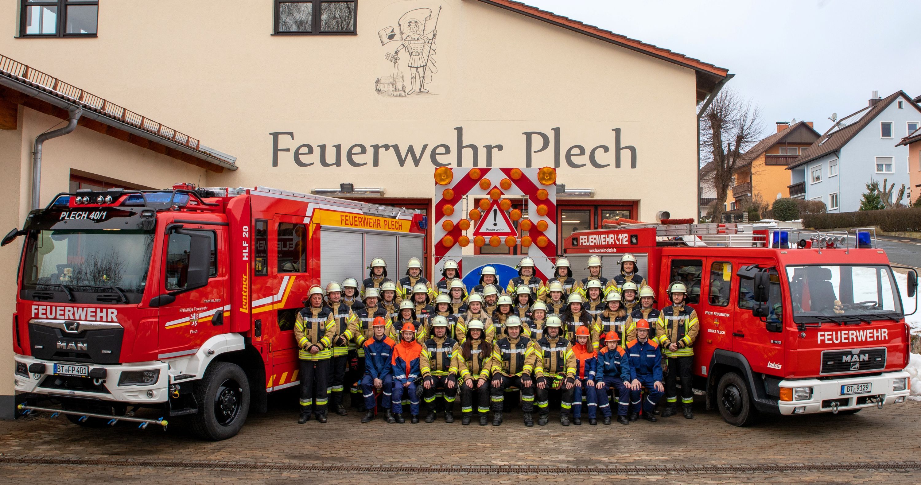 Gruppenfoto der aktiven Wehr